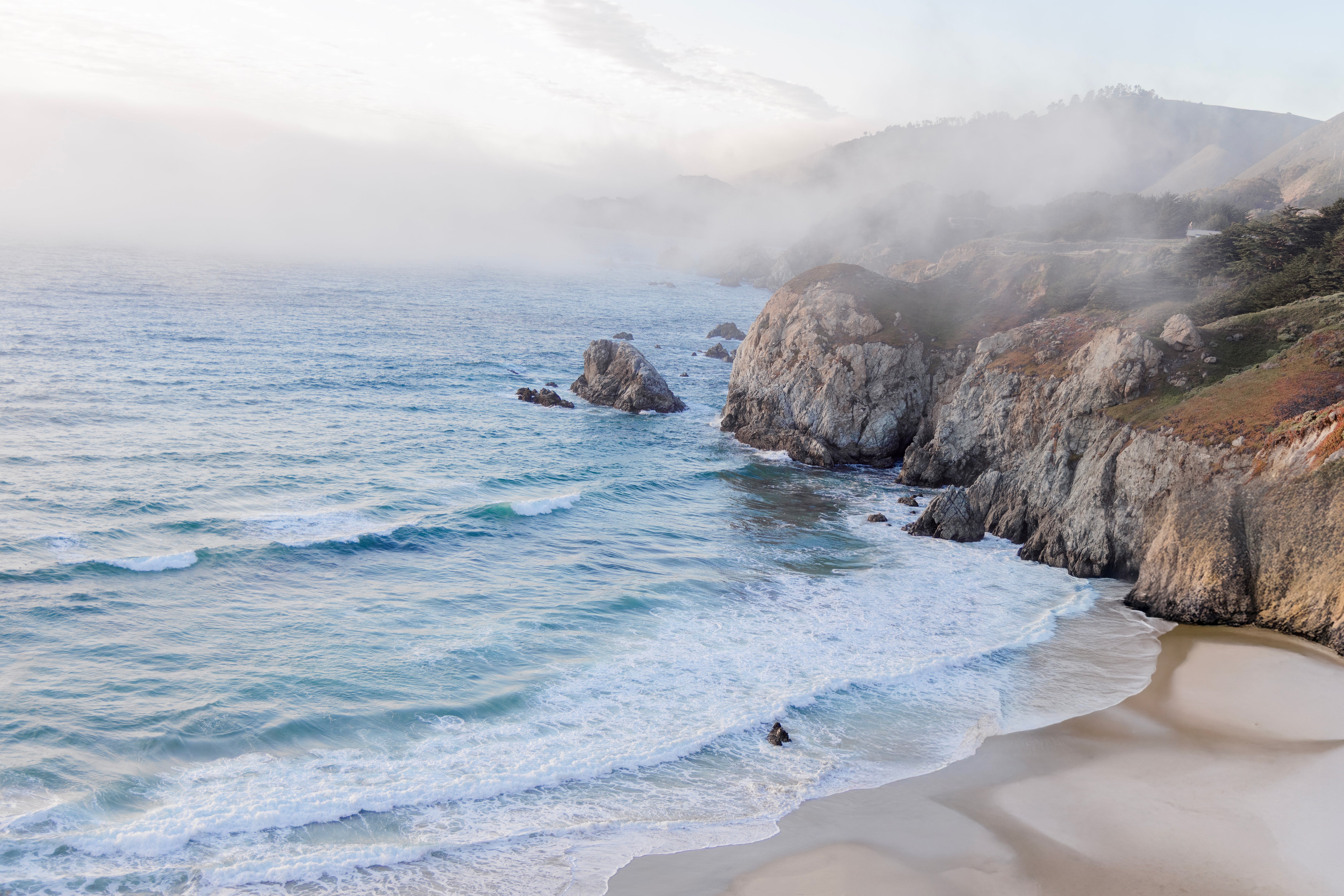 Coast in Fog - Horizontal