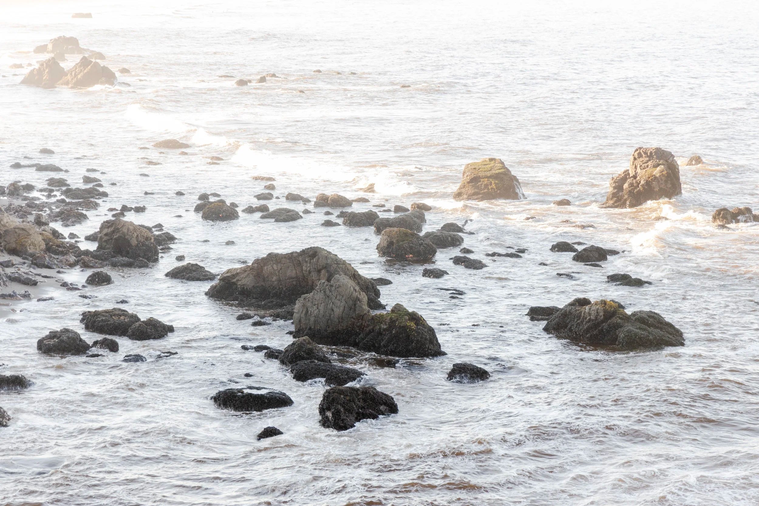 Coastal Rocks at Dusk
