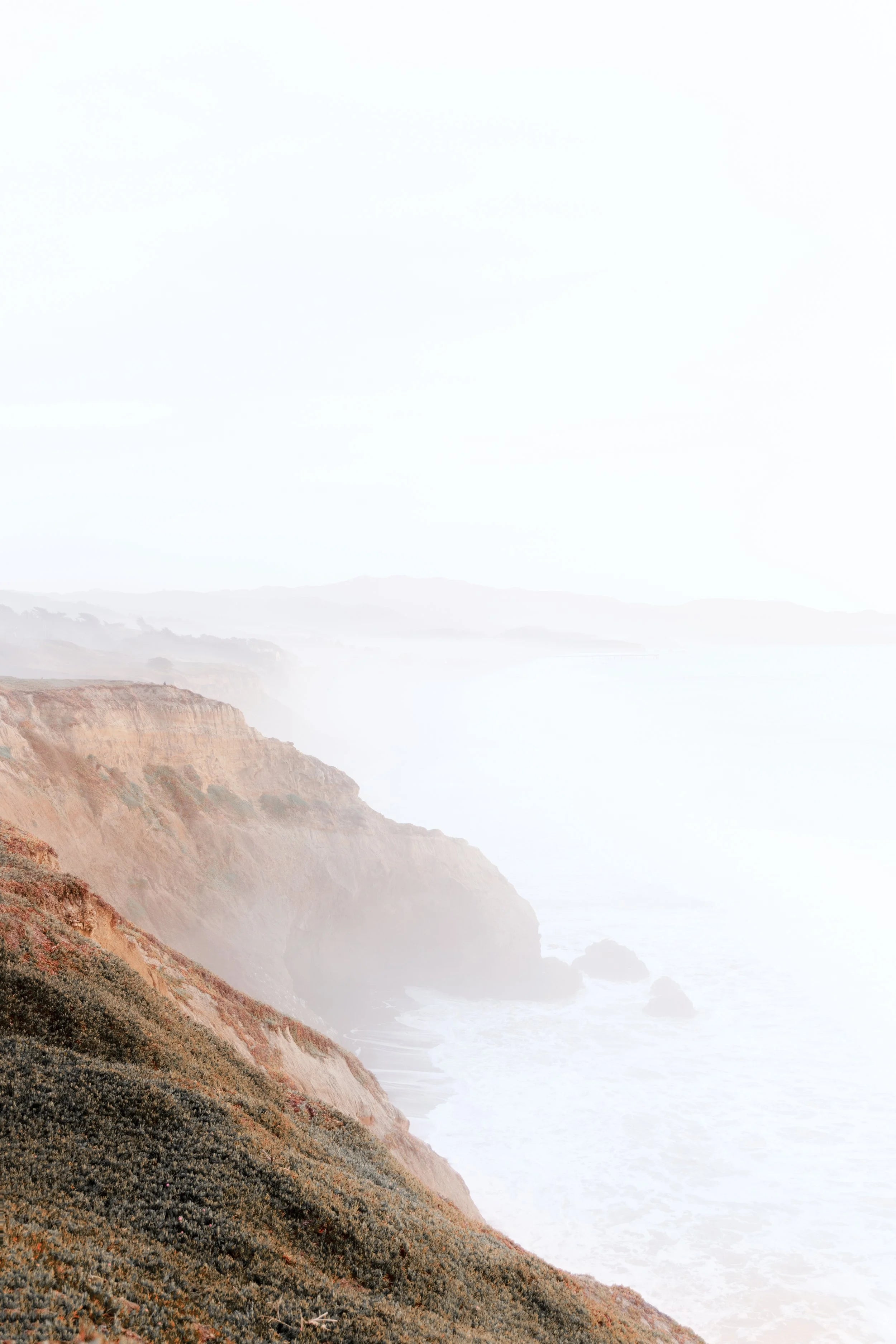 Foggy Ocean Seascape
