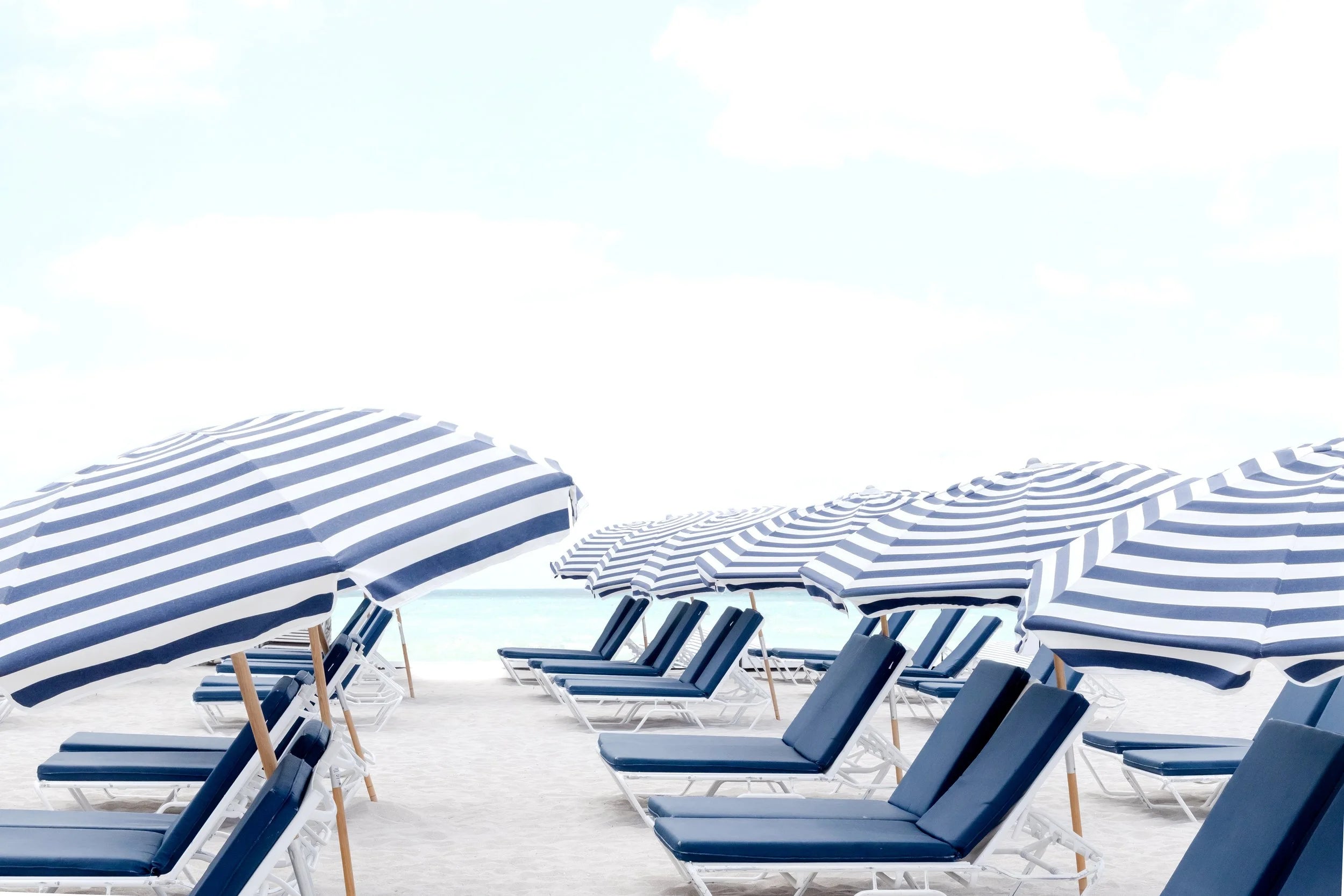 Blue Vacation Umbrellas