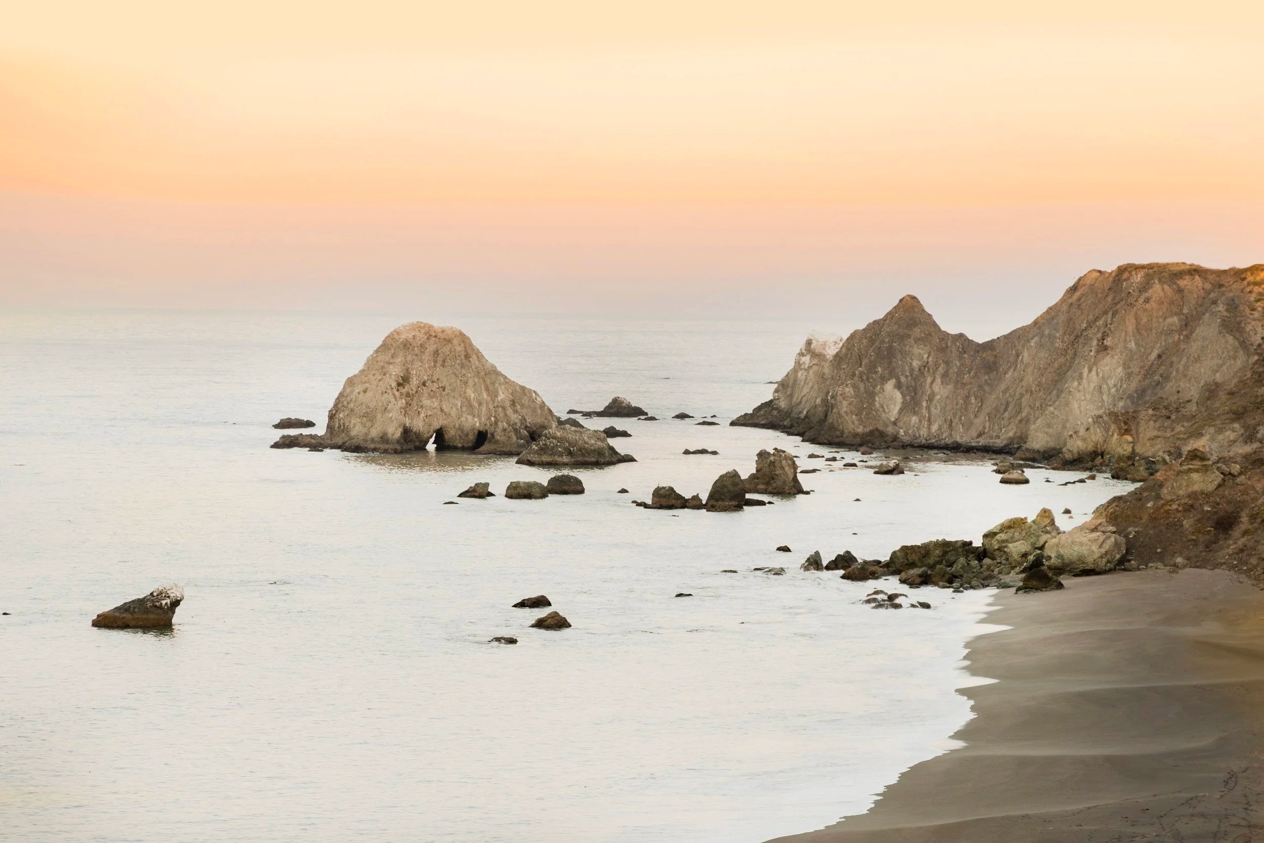 Heart Rock At Sunset
